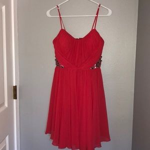 Coral Nordstrom homecoming dress Way-In ClothingCo